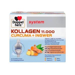 Doppelherz System Kollagen 11000+Curcuma+Ghimbir, 30 flacoane unidoza, Queisser Pharma