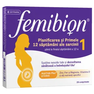Femibion 1 Planificare si Sarcina, 28 cpr filmate , Procter & Gamble Distribution