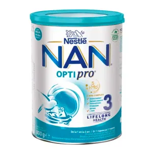 Nan Optipro 3 Hmo, lapte pentru copii de varsta mica, de la 1 an, Cutie x  800 grame, Nestle