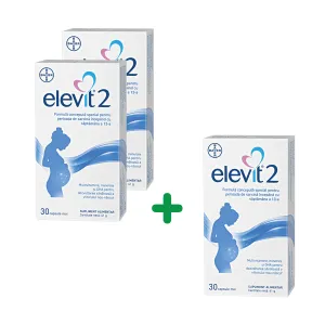 Pachet Elevit 2 multivitamine , 30 capsule moi, Bayer
